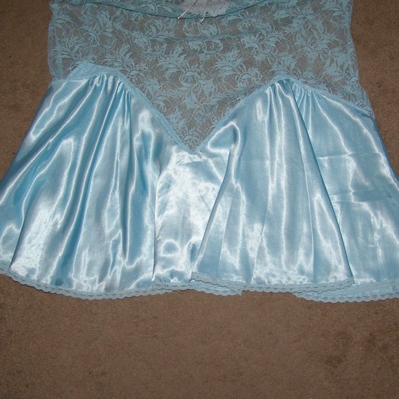 🌊NEW🌊 (vintage) size L Val Mode Lace Chemise Made in the USA! - Picture 7 of 13